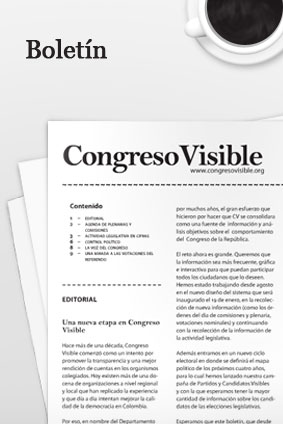 Boletín Julio-Diciembre 2009 | Congreso Visible